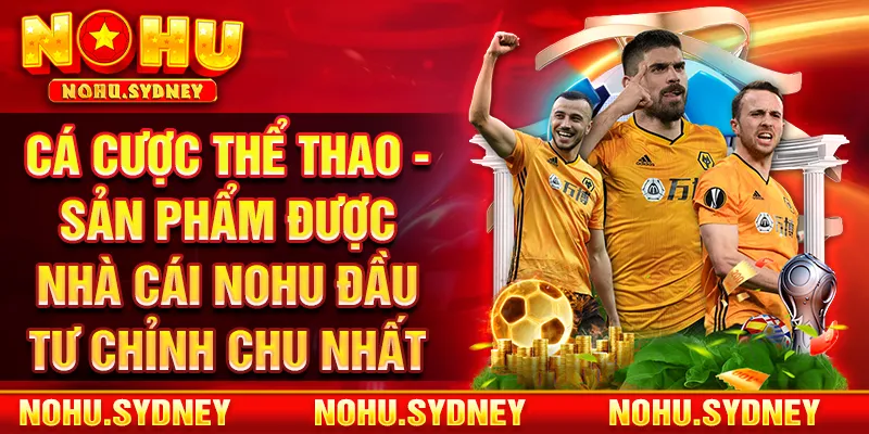 Cá cược thể thao - sản phẩm được nhà cái NOHU đầu tư chỉnh chu nhất